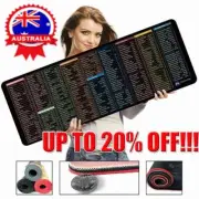 Large Size Mouse Pad Word/Excel/Power Point Shortcut Keys Desk Pad Mat Non DY
