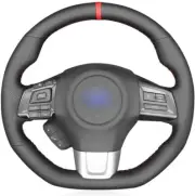 Genuine Leather Steering Wheel Cover for Subaru WRX 2015-2019
