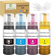 JoyPrinting 104 Sublimation Ink for Epson 2810 1810 2710 2714 2711 2726 ET-2850 2830 2815 2820 2856 2750 2700 2811 Compatible EPSON ECOTANK Printer (BK/C/M/Y, 4-Pack)