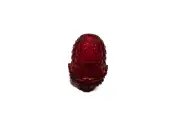 Vintage Fenton Ruby Red Hobnail MCM Glass Fairy Lamp - Cadmium Glow!
