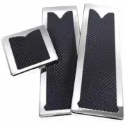 Chrome-Plated Billet Aluminum Square Pedal Set For Peterbilt 1985-Newer