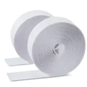 Double Sided Hook and Loop Tape 1 in x 18 ft, Nylon Hook and Loop Strips, Str...