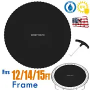 Trampoline Mat Replacement with 72-96 Rings Fits12-15Ft Frame 5.5"-7" Springs US