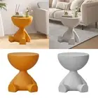 Small Round Side End Table Flat Head Accessories for Bathroom Office Balcony