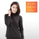 3M吸濕排汗技術 保暖衣 發熱衣 台灣製造 女款半高領 黑色-網