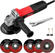 Angle Grinder, 7.5-Amp 4-1/2 Inch Electric Grinder Power Tools with Grinding and