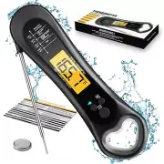 Digital Meat Thermometer Wireless, Instant Read, Waterproof, Foldaway Probe - Bl