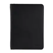 Pierre Cardin Unisex Leather A4 Business Notepad/Folio Case Black