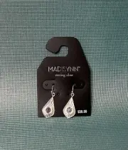 Madisynn Sterling Silver Teardrop Shaped Dangle Earrings NWT