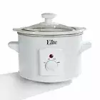Elite Cuisine MST-250XW Electric Slow Cooker Ceramic Pot, with Adjustable Temp