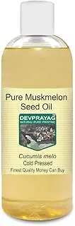 Devprayag Pure Muskmelon Seed Oil (Cucumis melo) Natural Therapeutic Grade Cold Pressed 200ml (6.76 oz)