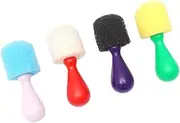 4Pcs Mini Spherical Paint Sponge Brushes DIY Doodle Tools for Safe Sponge Seals for Creative Painting for Preschool Kindergarten Random Colors