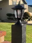 16 Set Solar Hexagon Black SMD LED Cap Light for 4" 5" 6" Post Fence