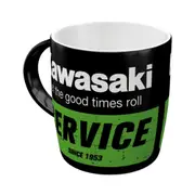 Nostalgic-Art Ceramic Coffee/Tea Mug Drinking Cup Kawasaki Service 9x9cm Black