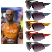 2 Mens Half Rim Sport Wrap Sunglasses Running Cycling Glasses UV400 Sun Shades