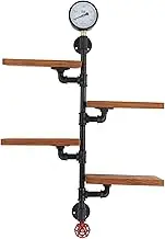 Retro Style Industrial Pipe Shelving Decorative Shelf for Home Bedroom Living Room