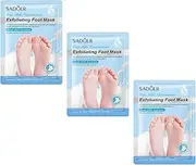 3Pcs Foot Smooth Touch Foot SPA Dry Foot for Women Men Refreshing Exfoliating Foot Care, Milk