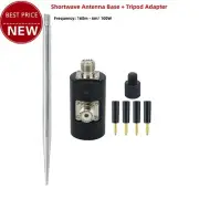 Aluminum Alloy Vehicle Shortwave Antenna Base w/ Tripod Adapter for Outdoor tp1