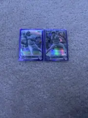 2022 Topps Chrome Purple Refractor Seattle Mariners 2 Card Lot