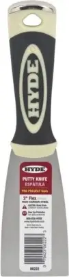 Hyde Pro Project 2" Putty Knife Scraper With Flexible Blade And Hammer End 06222