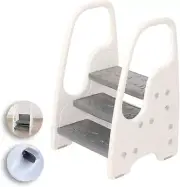 Toddler Step Stool for Bathroom Sink,Adjustable 3 Step Stool for Kids,Kitchen...