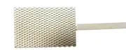 PLATINIZED TITANIUM ANODE VERTICAL MESH GRID , 2" X 3" RHODIUM PLATING