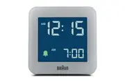 7.5cm Grey Digital Alarm Clock By BRAUN