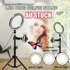10" USB Dimmable LED Ring Light Mini Tripod Stand Selfie Circle Lamp Make Up #T