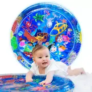 Baby Tummy Time Water Mat, Inflatable Playmat for Infants and Toddlers