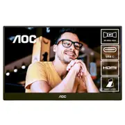AOC 16T10 15.6" FHD IPS USB-C HDMI Portable Monitor
