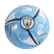 Manchester City FC Turbine Print Training Ball Sky Blue/Navy/Turquoise One Size