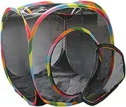 Cat Cube Outdoor - Outdoor Cat Enclosure Play Mesh Cube | Foldable Pop Open Playhouse Animal Playpen Ventilated Hide House for Kitten, Bunny, Puppy