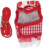 Cute Small Pet Rabbit Vest Leash Breathable Design Hedgehog Ferret Lace Hem Hook Loop (m)