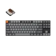 Keychron K1 Max QMK/VIA Wireless RGB Backlight Hot-Swappable Custom Gateron Mechanical Keyboard - Brown Switch [KBKCK1MH3]
