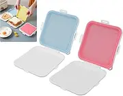 WUWFKUI 2PCS Sandwiches Storage Box,Portable Sandwiches Container Lunch Box