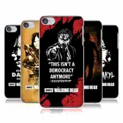 OFFICIAL AMC THE WALKING DEAD TYPOGRAPHY HARD BACK CASE FOR APPLE iPOD TOUCH MP3
