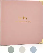 Keepsake Baby Memory Book for Boys and Girls – Timeless First 5 Year Baby Book –