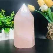 1156g Natural rose quartz crystal obelisk quartz point reiki healing energy