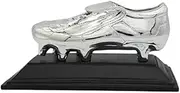 Kdjuope Boot-Shaped Football Trophy, Resin Sculpture for Home Decoration, Entrance, Living Room, Shelf, Accessories, Silver