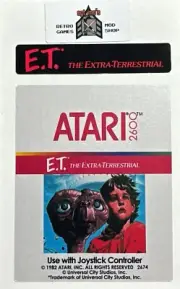 Atari 2600 Replacement Label - E.T. The Extra Terrestrial