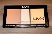 NYX Original Cream 3-Color Highlight & Contour Palette in Light-New/DC