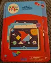 Giggle Scape Magnetic Foam Tangrams - 48 Problem Solving Challenges 4+ Build