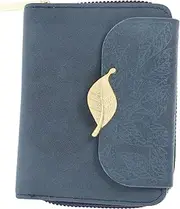 [TOGEVAL] Ladies Zipper Purse Short Wallet in Pu Leather Stylish Practical for Card Storage