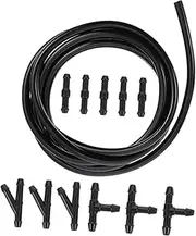 iplusmile Replacement Windshield Washer Hose Nozzle Kit Soft Elastic Repair Kit Car Windshield Fluid Tubing