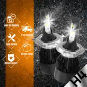 9003 H4 LED Headlight Kit Light Bulbs Hi/Lo Beam 6500K HB2 80W 4000LM (for: Daewoo)