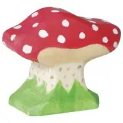 Holztiger 80353 Fly Agaric Small 4 Cm Wooden Figures Series Plant World