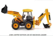 1:50 20CM JCB 4CX BACKHOE LOADER Construction Machine Equipment Diecast Model