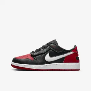 【NIKE 耐吉】籃球鞋 運動鞋 AIR JORDAN 1 LOW FLYEASE GS 男鞋 女鞋 大童 黑紅(DN4639066)