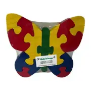 BUTTERFLY WOODEN PUZZLE HANDMADE HAND-PAINTED TOXI FREE PAINT CHILDREN’S TOY