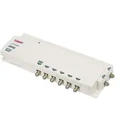 Labgear TV & Radio Signal Booster Aerial Amplifier, 6 Way 12V DC Line Powered Signal Distribution Amplifier with F-Type Connections, Professional Booster with IR Bypass